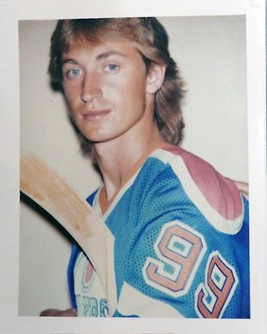 Andy Warhol Polaroid of Wayne Gretzky