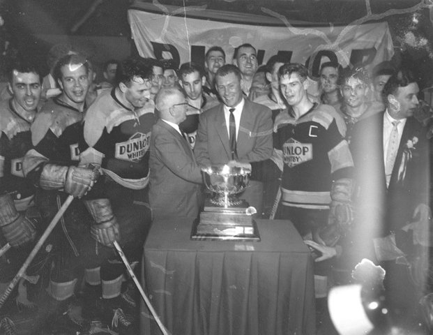 Whitby Dunlops with the W.A. Hewitt Trophy - 1957