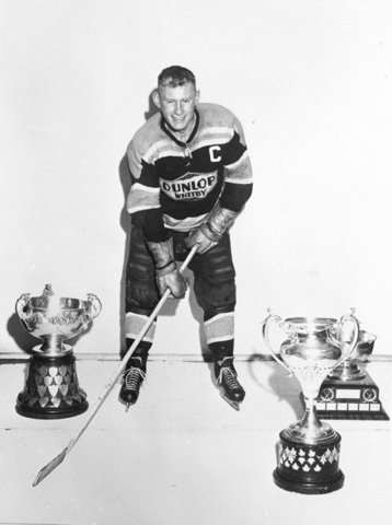 Eddie Redmond - Whitby Dunlops Captain - 1957