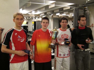 Maxim Borisov Holds Championship Trophy - Swedish Masters 2012
