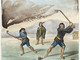 Araucano Indians playing Chueca - Chile - 1820-1821