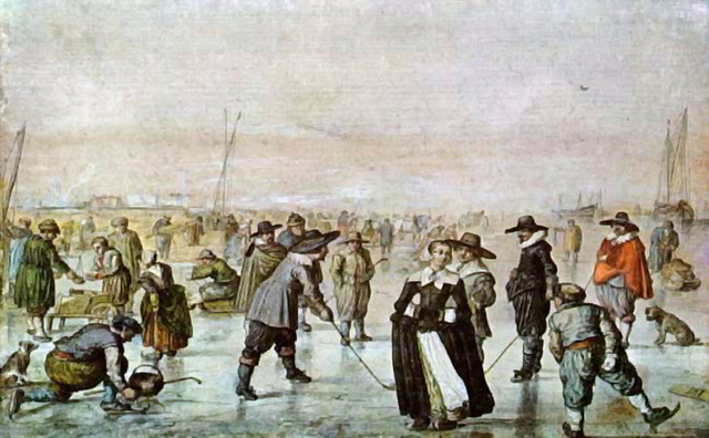 Winter Scene Depicting a Game of Colf - Hendrick Avercamp
