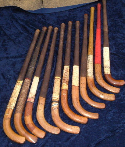 Nice Collection of Antique Field Hockey Sticks