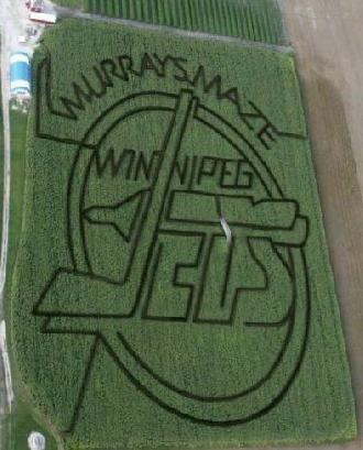 Winnipeg Jets Corn Maze - Murrays Maze