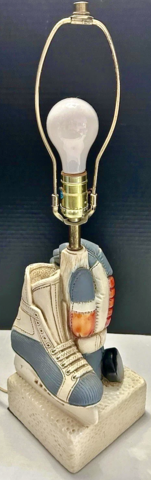 Vintage Ice Hockey Table Lamp