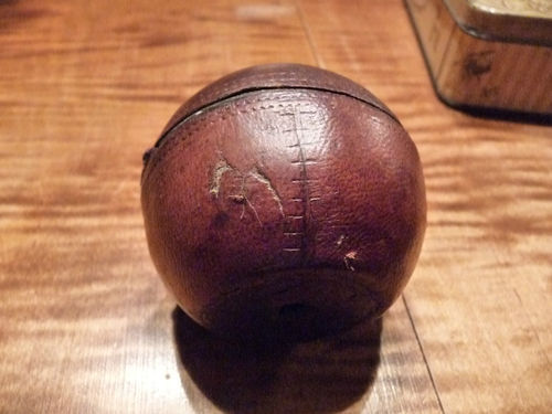 Cricket Ball - Grass / Field Hockey Ball - Antique - Leather