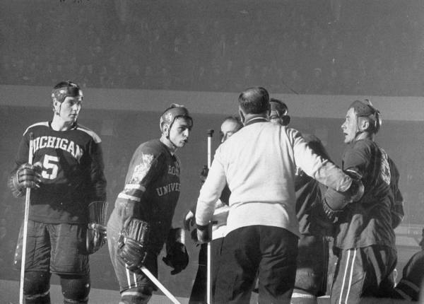 Michigan vs Boston University Ice Hockey Game - 1950 