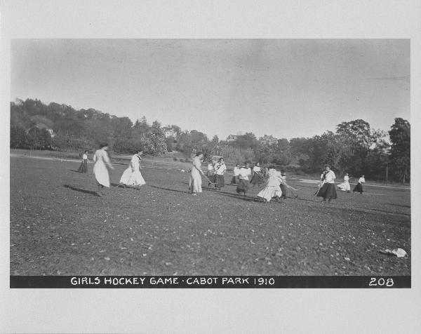 Girls Field Hockey Game - Cabot Park - 1910 - Massachusetts
