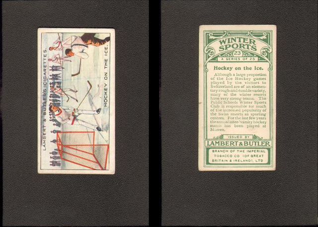 Lambert & Butler Hockey Cigarette card 1914