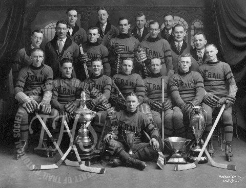 Trail Hockey Club - British Columbia & Alberta Champions - 1928