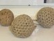 The stages in making a cork bandy ball