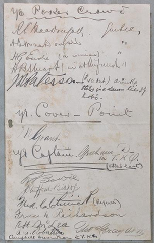 Montreal Victorias - Autographs - 1898