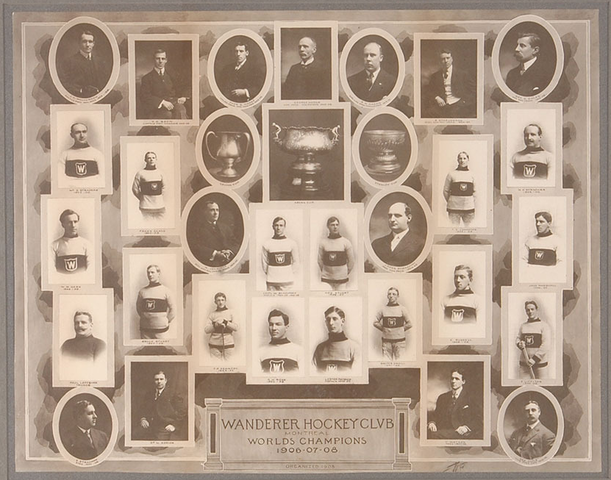 Montreal Wanderers - Stanley Cup Champions - 1906 - 1907 - 1908