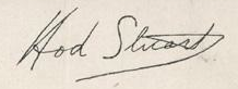Hod Stuart - Autograph / Signature