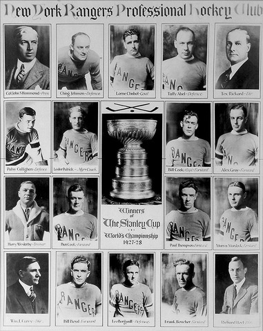 New York Rangers - Stanley Cup Champions - 1928