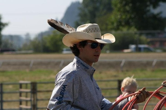 Carey Price - Wearing Cowboy Hat with Eagle Feather - 2012