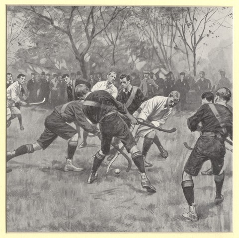 Field Hockey Game Action - Mens - 1904 - Print