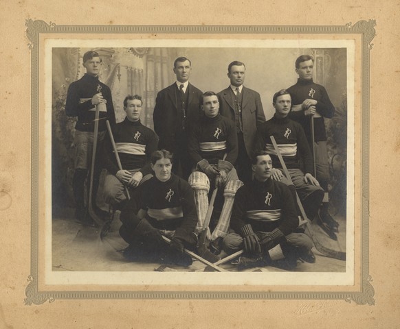 Roseau Mens Ice Hockey Team - 1920s - Minnesota