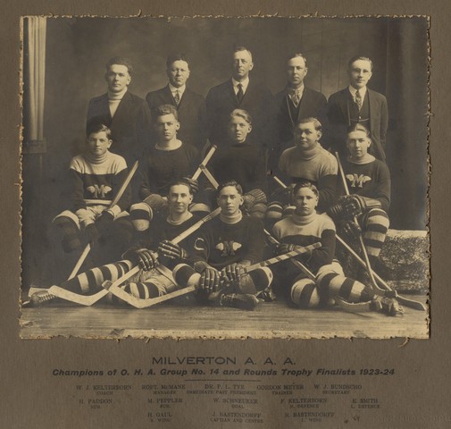 Milverton A A A - Champions of OHA Group 14 - 1924