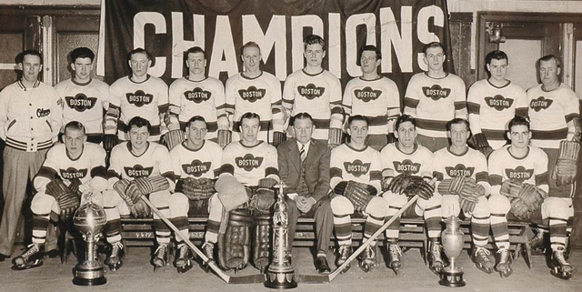 Boston Olympics 1944 Eastern Amateur Hockey League Champions - Walker Cup