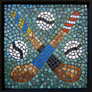 Hurling - Hurleys - Mosaic Tiles - Sliotars