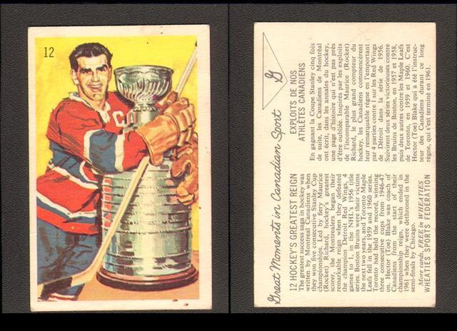 Hockey Card 1961 Wheaties