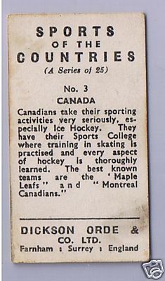 Hockey Card 1962 1b
