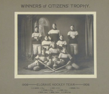 Elgrave Hockey Team - Winners of Citizens Trophy - 1906