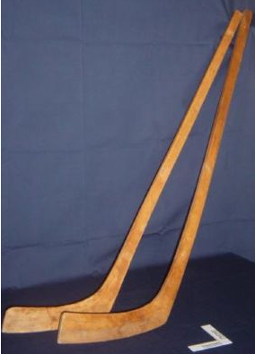 Mi'kmaq Hockey Sticks - Made by Charlie Young - Circa 1900