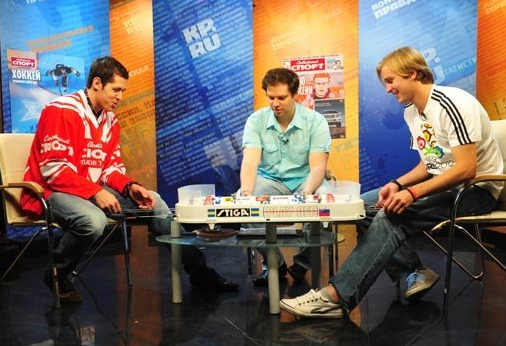 Evgeni Malkin Plays Some Table Top Hockey - July - 2012