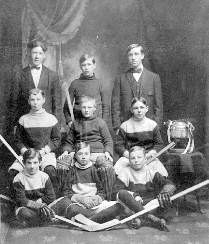 Rossland Hockey Team - Junior Boys - Ice Hockey Champions - 1910