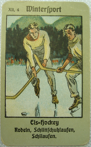 German Ice Hockey / Eishockey Card - Wintersport - 1925