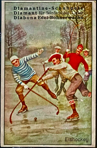 Diamantine-Schuhputz Eishockey / Ice Hockey Trade Card 1917