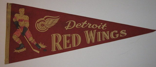 Detroit Red Wings Pennant - Early 1950s