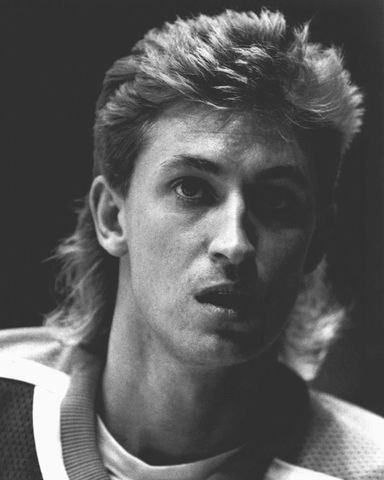 Wayne Gretzky Mullet - Edmonton Oilers - Early 1980s