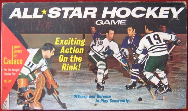 Vintage Board Hockey Game - All Star Hockey Game - Cadaco - 1969