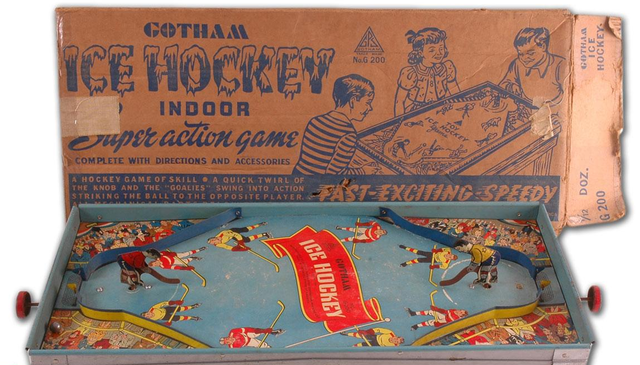 Antique Table Top Hockey Game - Gotham Ice Hockey Indoor - G-200