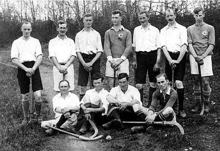Saltspring Island Mens Field / Grass Hockey Team - circa 1919