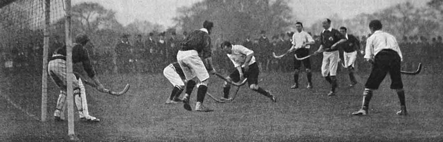 Antique Field Hockey Game - England vs Ireland - Mens - 1901
