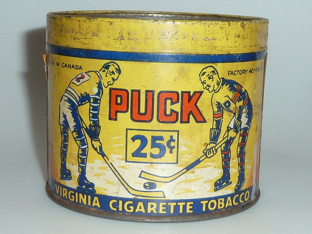 Puck Tobacco Tin - Virginia Cigarette Tobacco - 1915