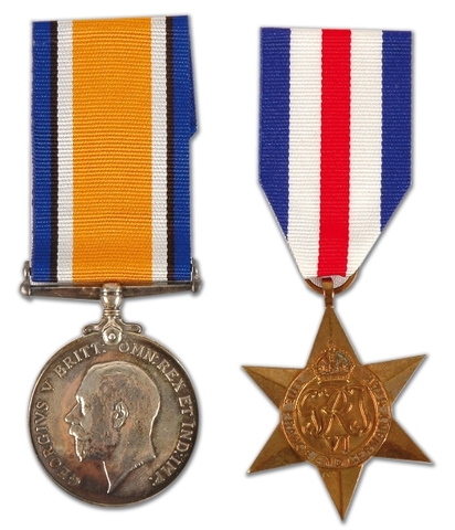 Conn Smythe 1914-1918 War Medal - France and Germany Star Medal
