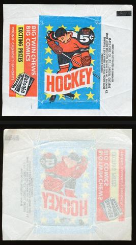 Hockey Card Wrapper 1963