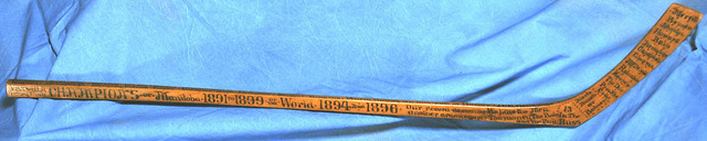 Winnipeg Victorias - Championship Souvenir Stick - 1891 to 1899