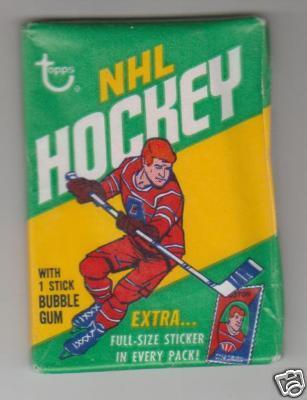 Hockey Card Wrapper 1970 1