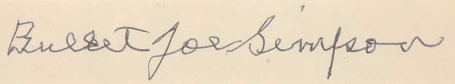 Bullet Joe Simpson Autograph