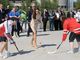 Catherine, Duchess of Cambridge Drops A Hockey Ball in a Faceoff
