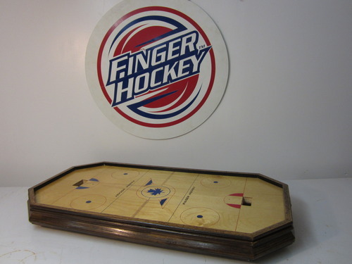 Custom Finger Hockey Board - Oak Trim