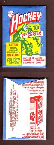 Hockey Card Wrapper 1972 3