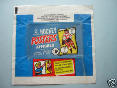 Hockey Card Wrapper 1973 1