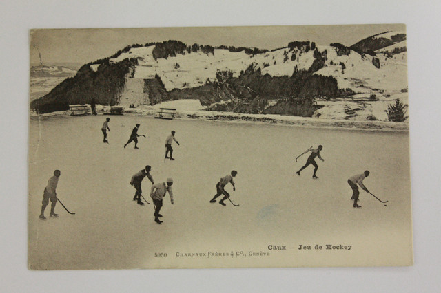 Antique Bandy / Shinty Game - Caux-Jeu de Hockey - 1906 - Geneve